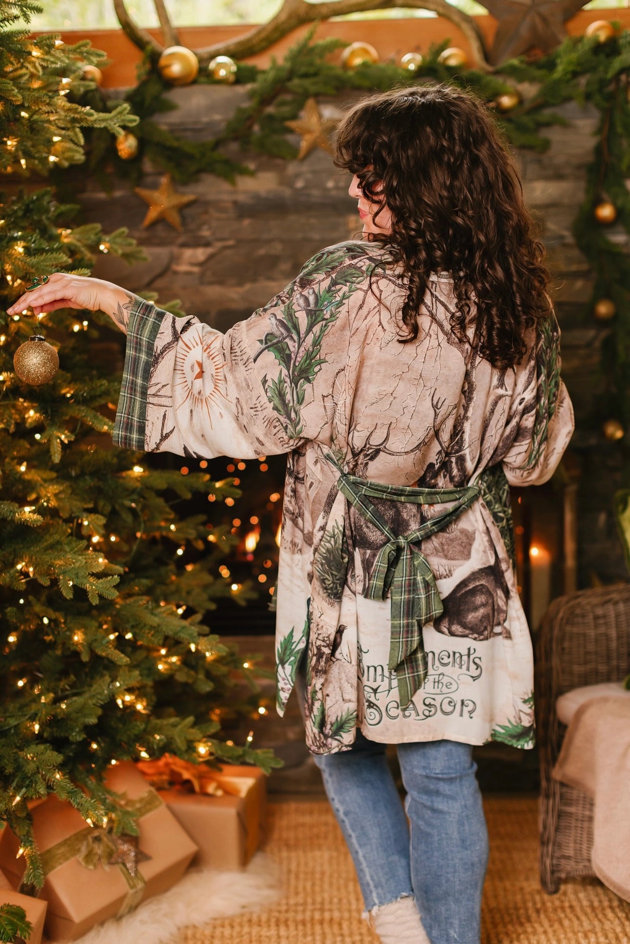 Winter Wish Christmas Matinée Duster Kimono Pre-Order Ships September 2025
