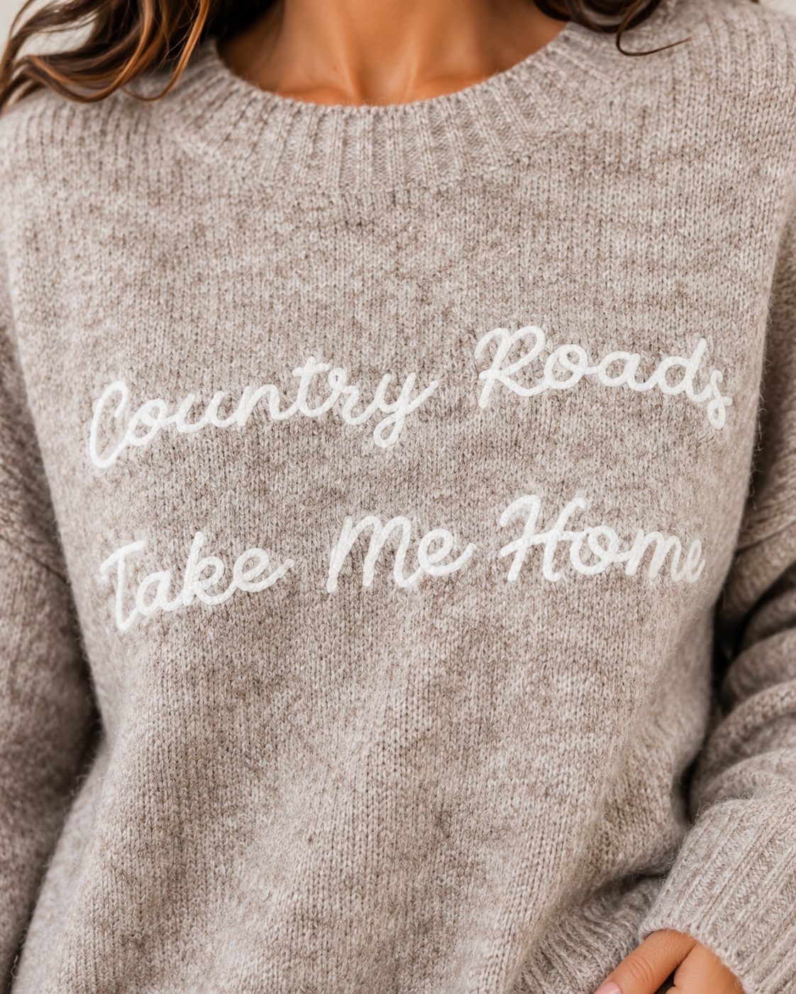 Country Roads Knit Sweater