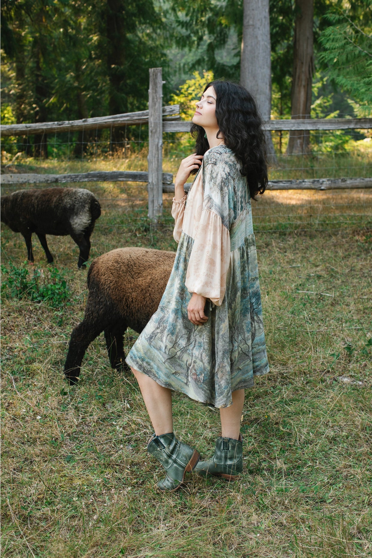 Land of Plenty Reversible Bamboo Dress