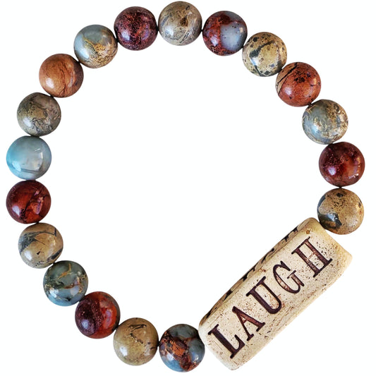 "Laugh" Mantra Intention Bracelet