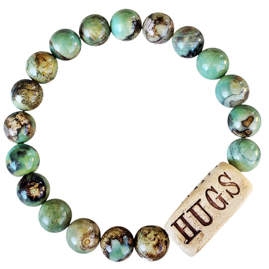 "Hugs" Mantra Intention Bracelet
