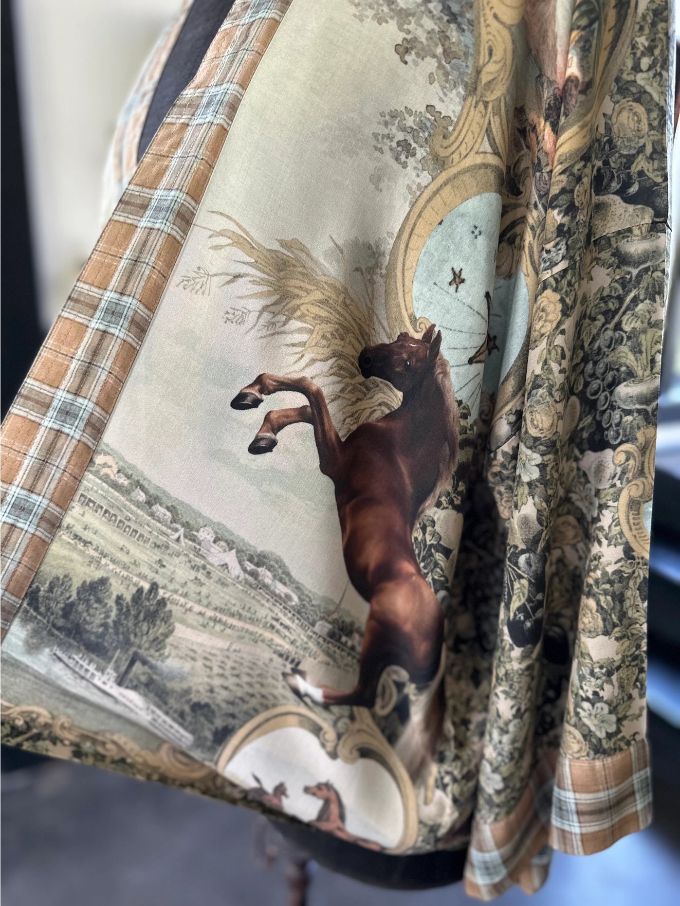 Born To Run Pixie Duster Crop Kimono Horse & Flower Print - Pre-Order - Ships In September