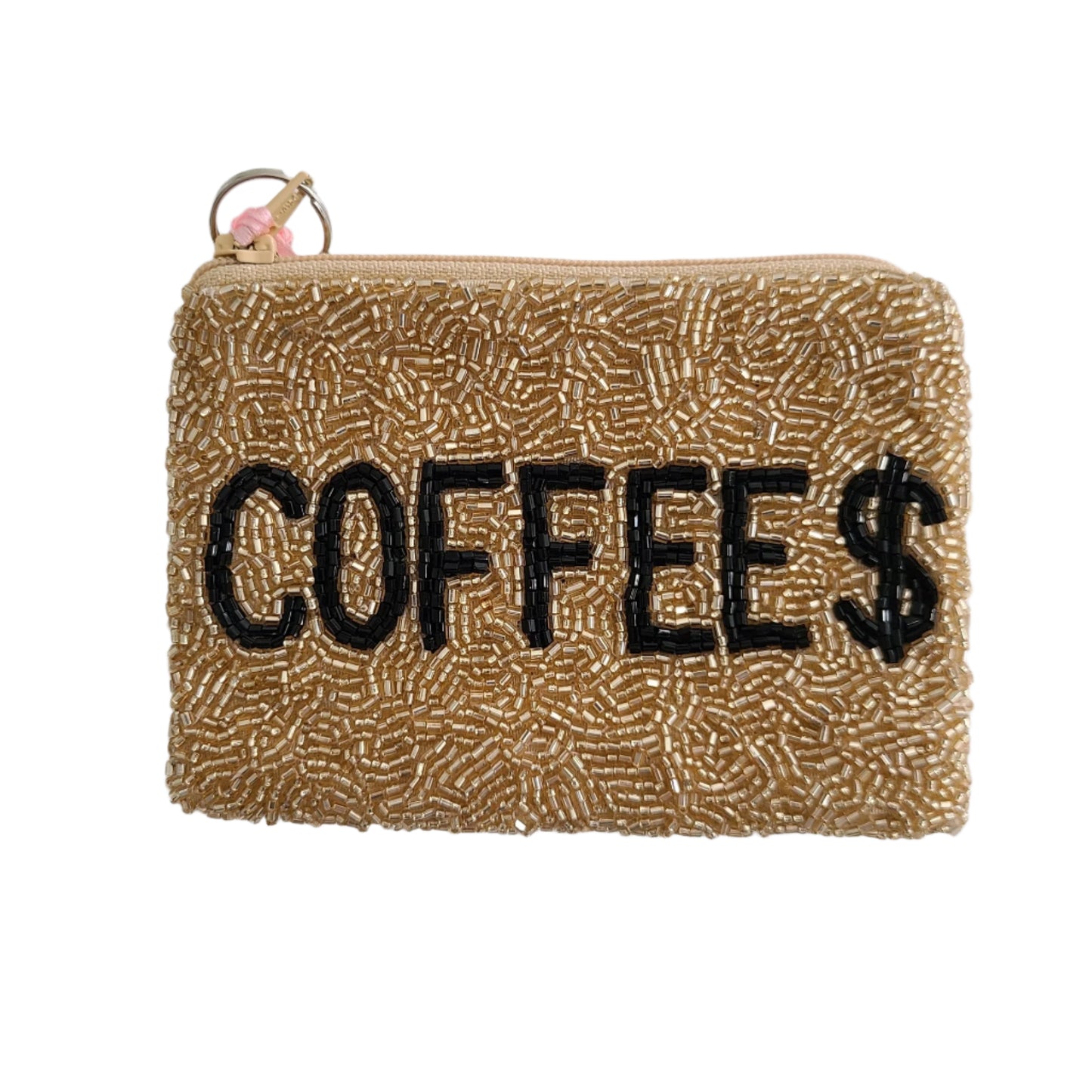 Tiana New York - Coffee $ Multi Beaded Coin Purse
