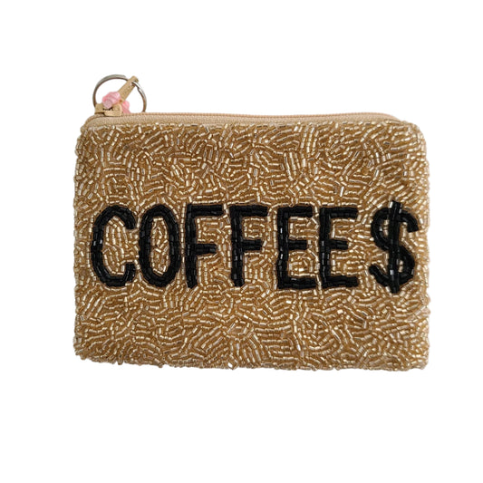 Tiana New York - Coffee $ Multi Beaded Coin Purse