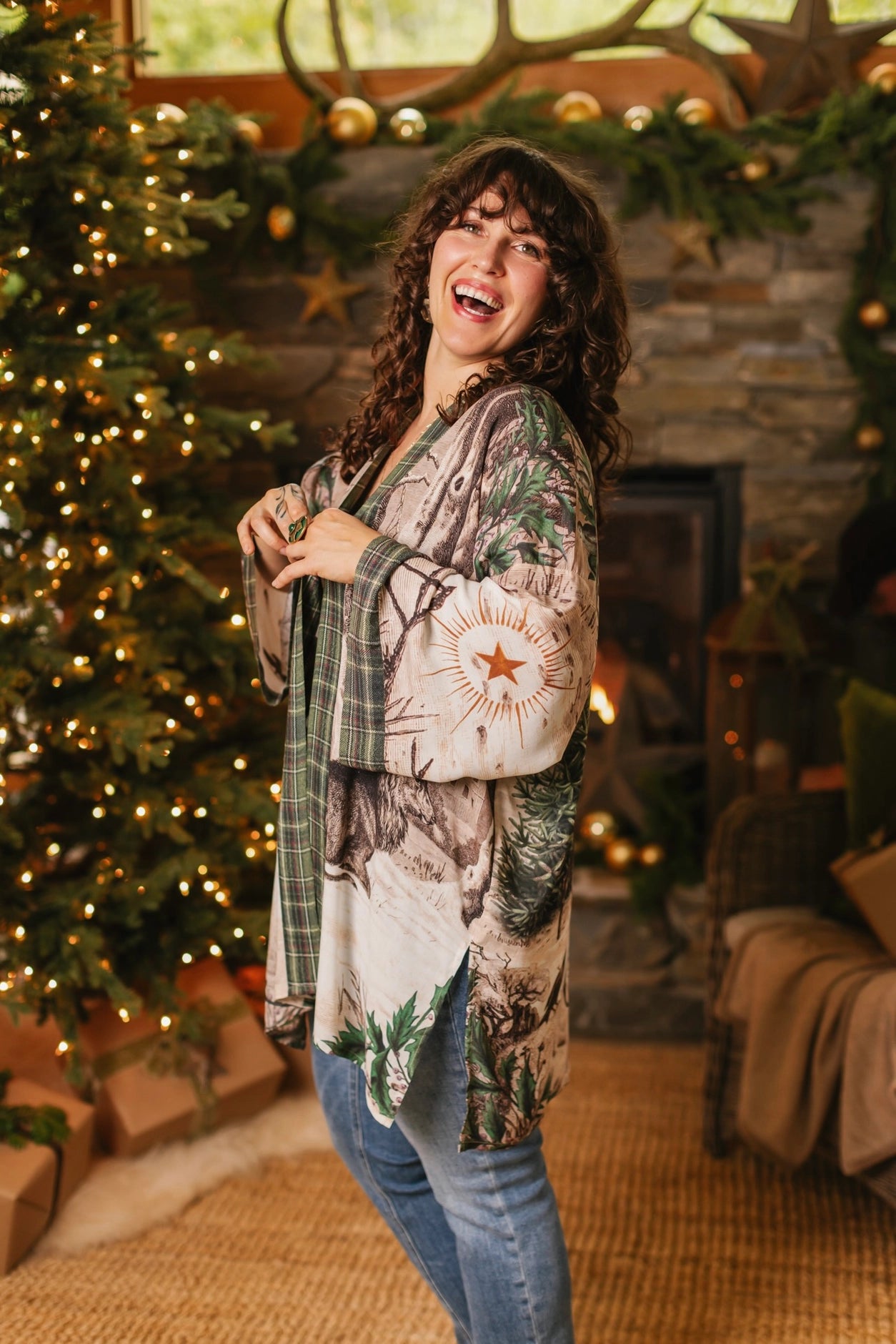 Winter Wish Christmas Matinée Duster Kimono Pre-Order Ships September 2025