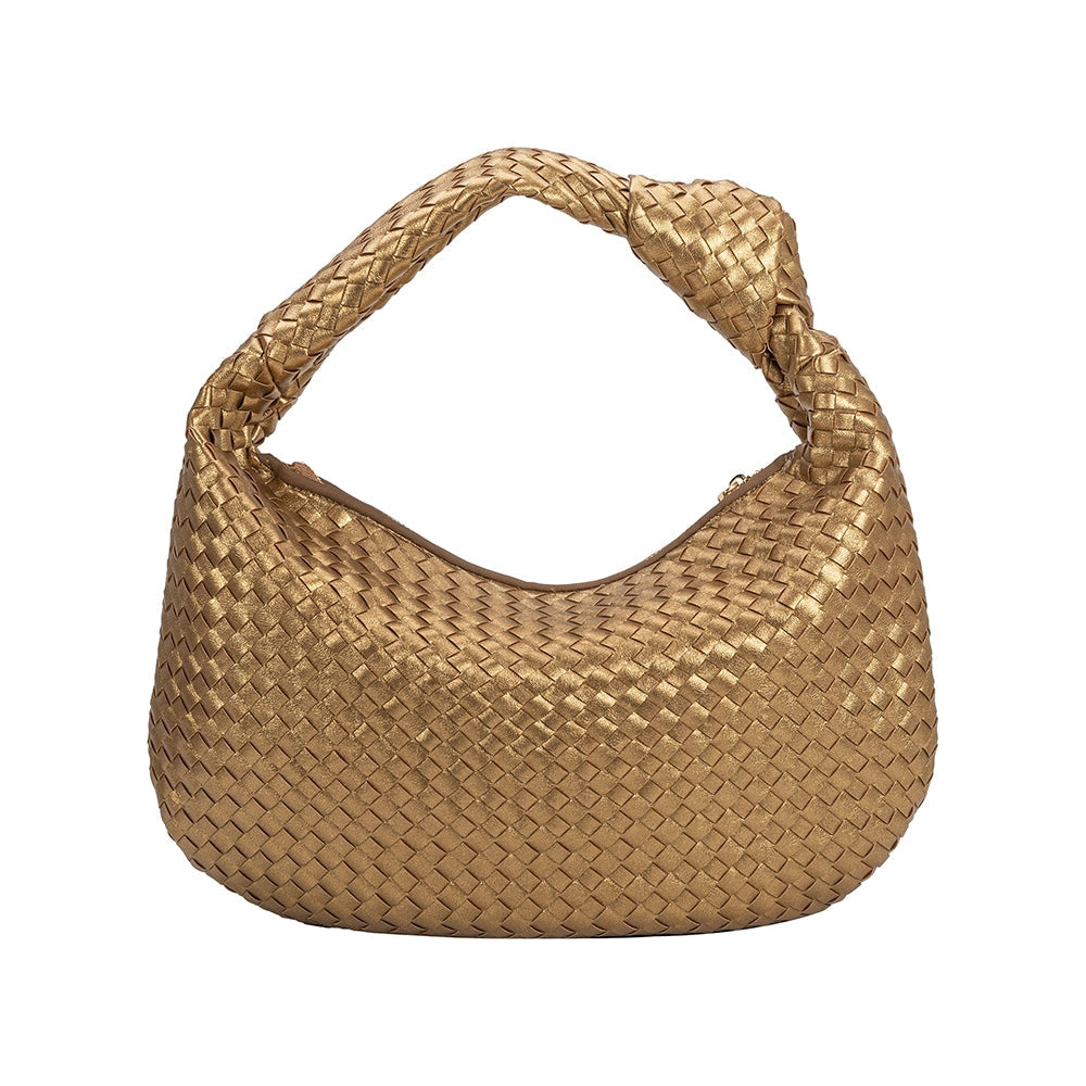 Melie Bianco Brigitte Large Bronze Recycled Vegan Shoulder Bag