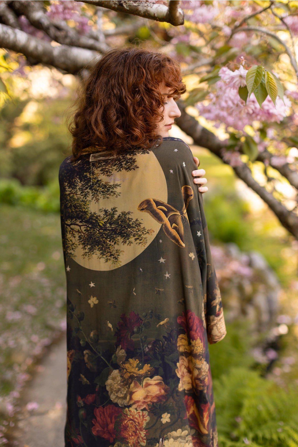 The Messenger Opera Duster Robe w/ Joan of Arc & Florals - Pre-Order Ships In September