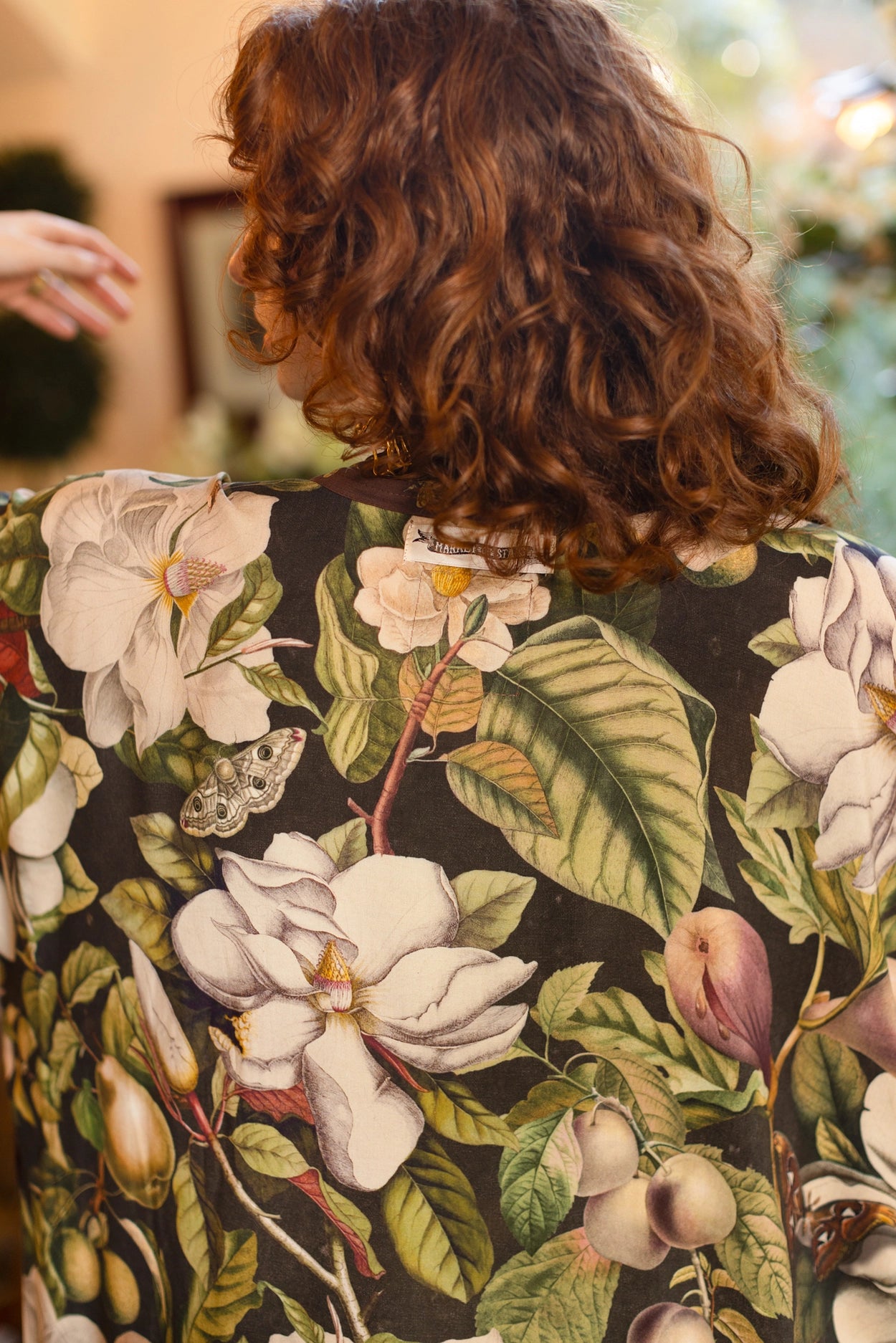 Fleur De Lune Opera Duster Kimono Robe w/ Florals & Bees Pre-Order - Ships In September