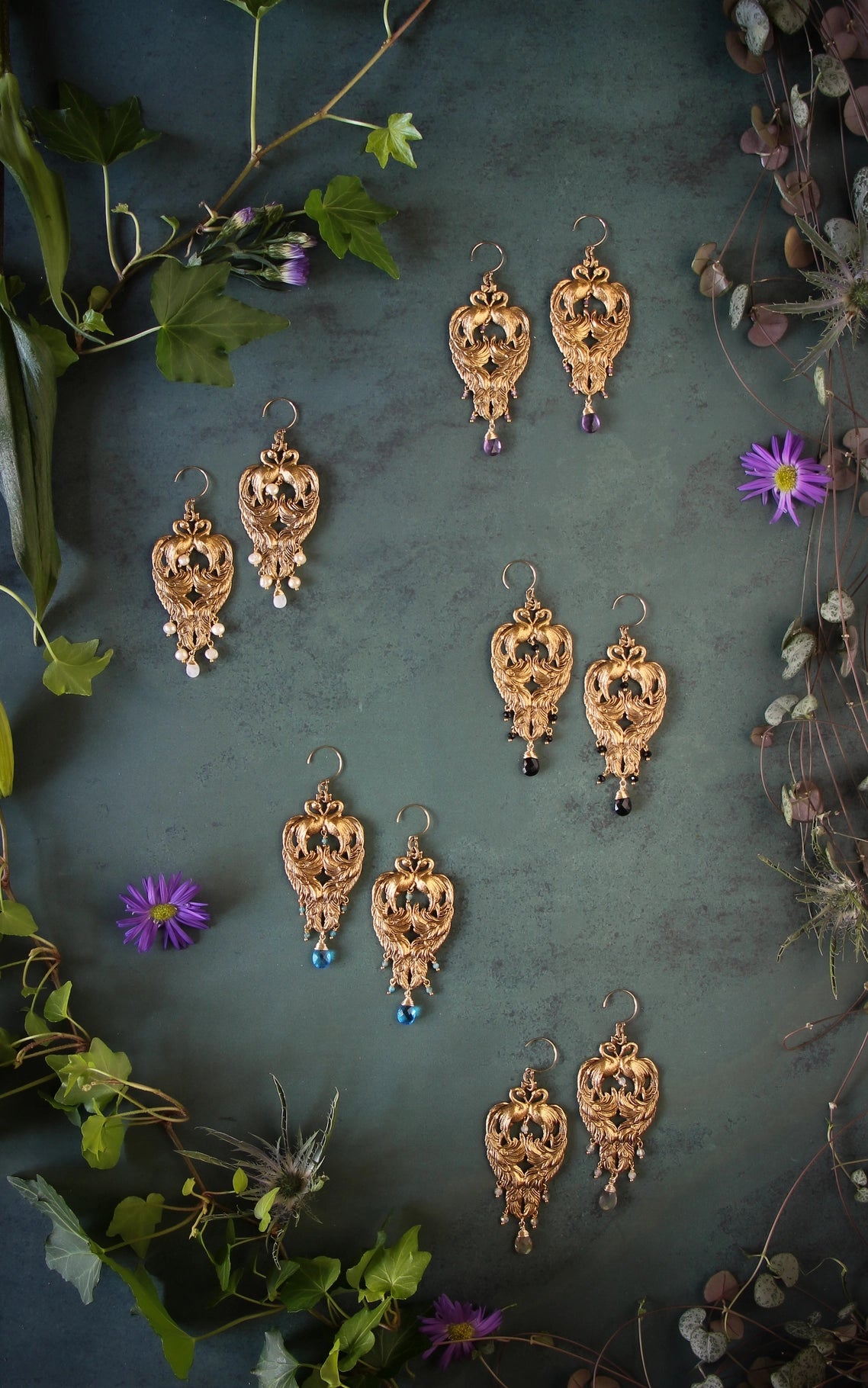 Peacock Palace Earring