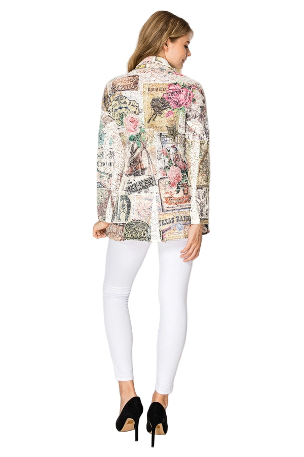 Rose West Embellished Lace Blazer - Ships Late September