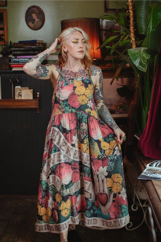 Friendship Love & Truth Bohéme Long Maxi Slip Dress Pre-Order Sips September 2025
