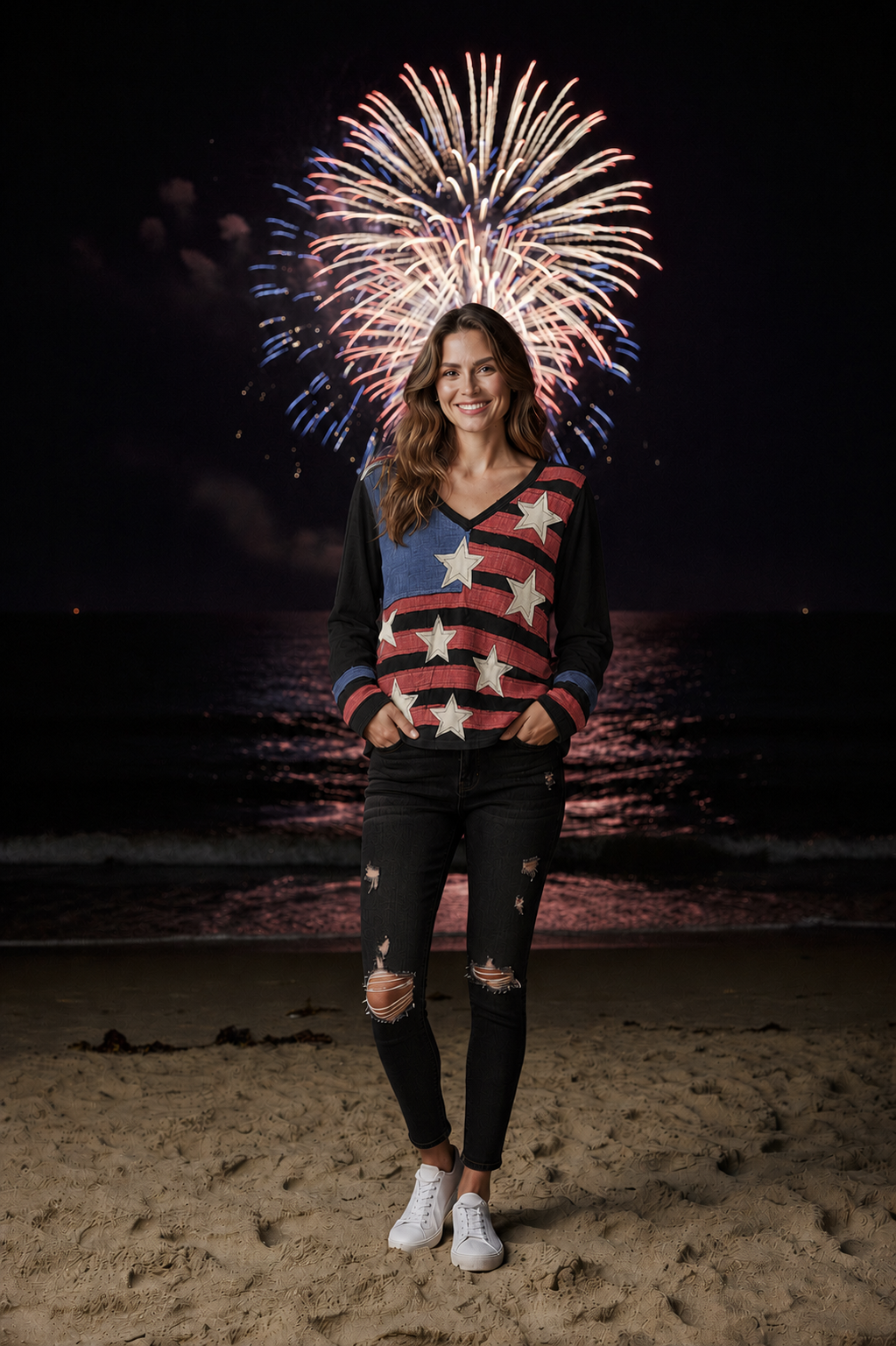 American Dream Casual Top - Black