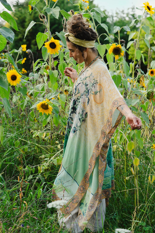 I Paint My Dream Bohemian Van Gogh Goddess Kimono - Pre Order - Ships in April