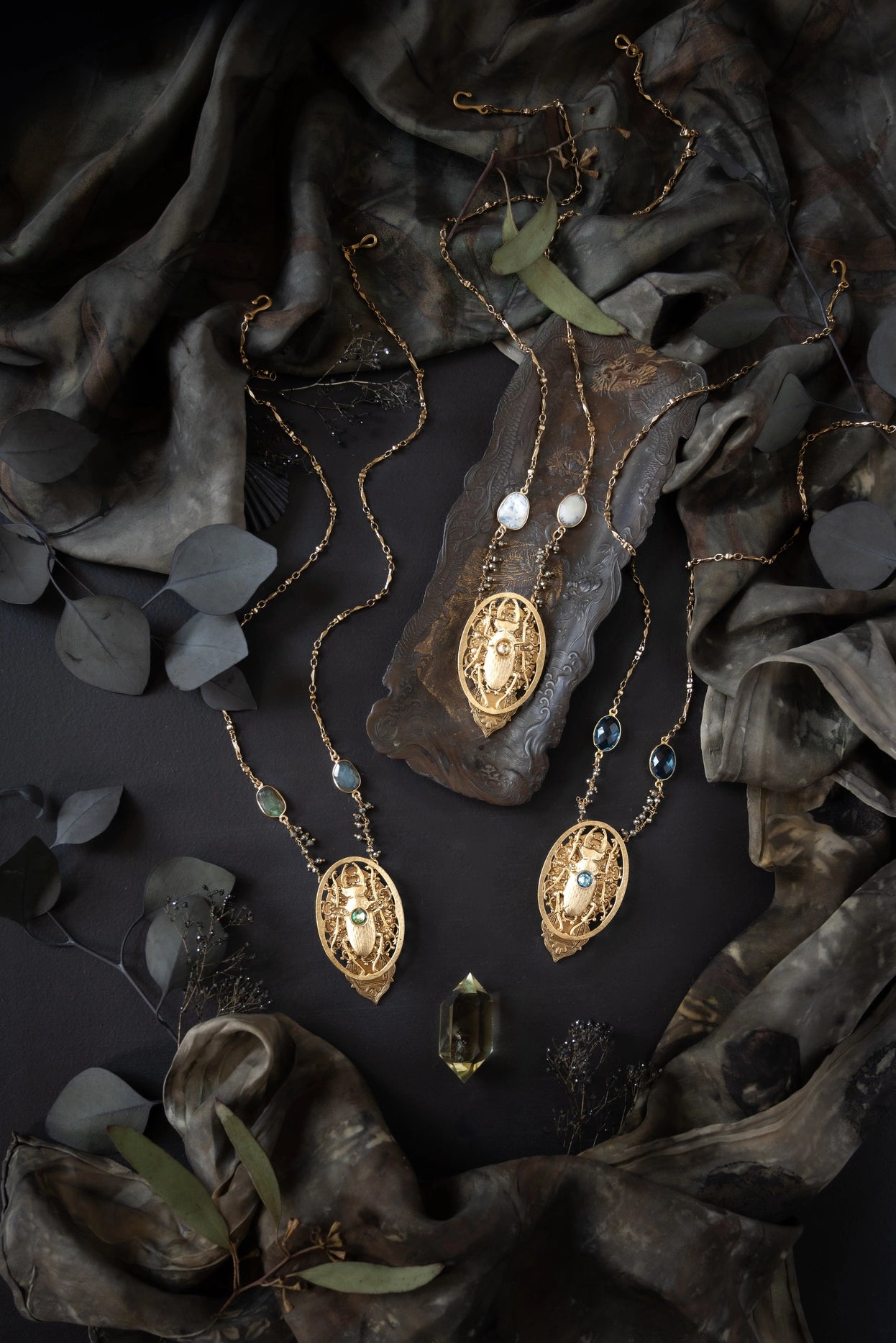 Scarab Divination Amulet Necklace