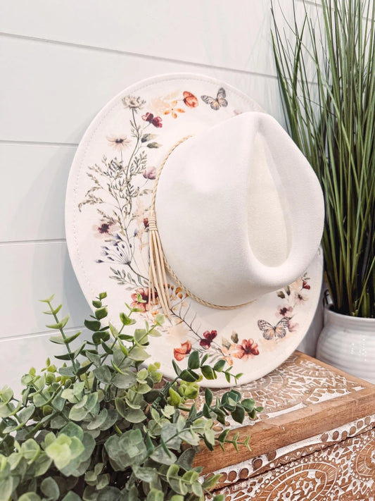 Floral Print Hat