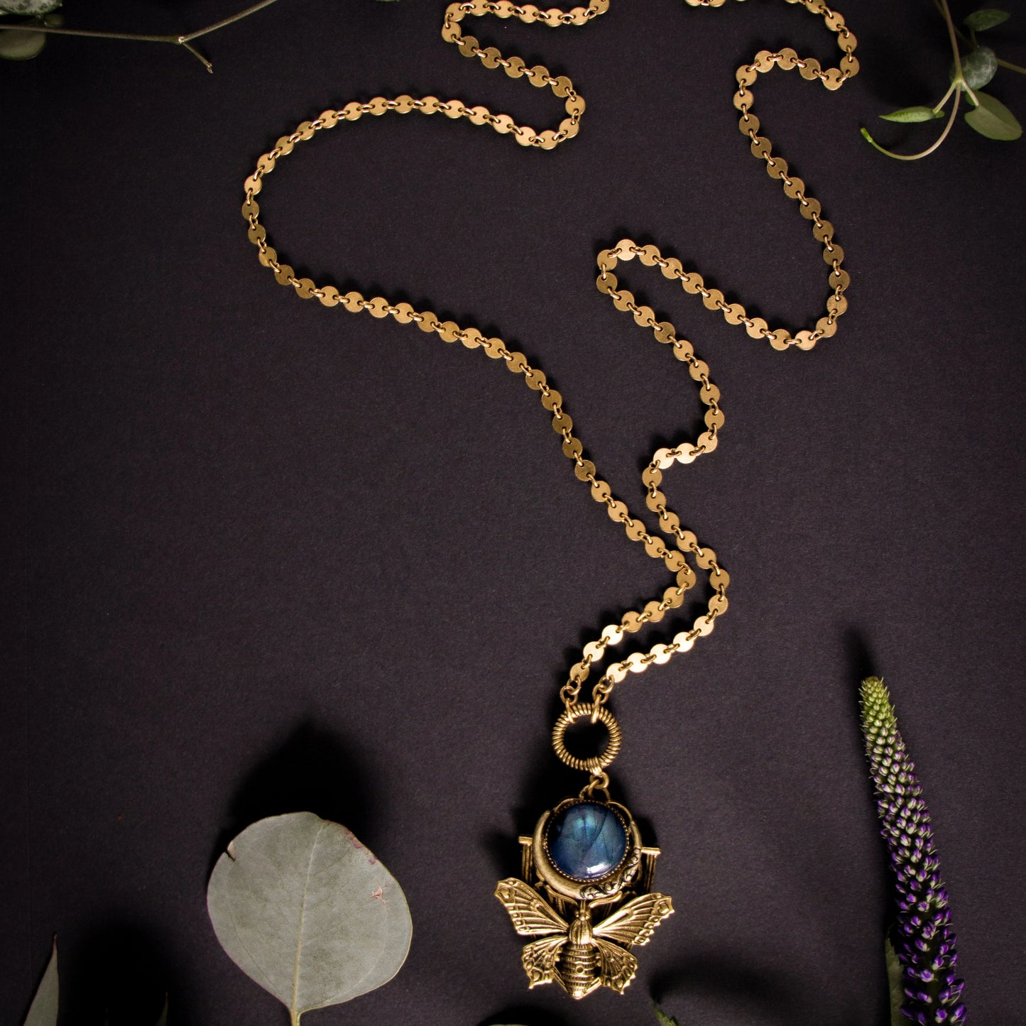 Lunaculture Shield Amulet (Moth)