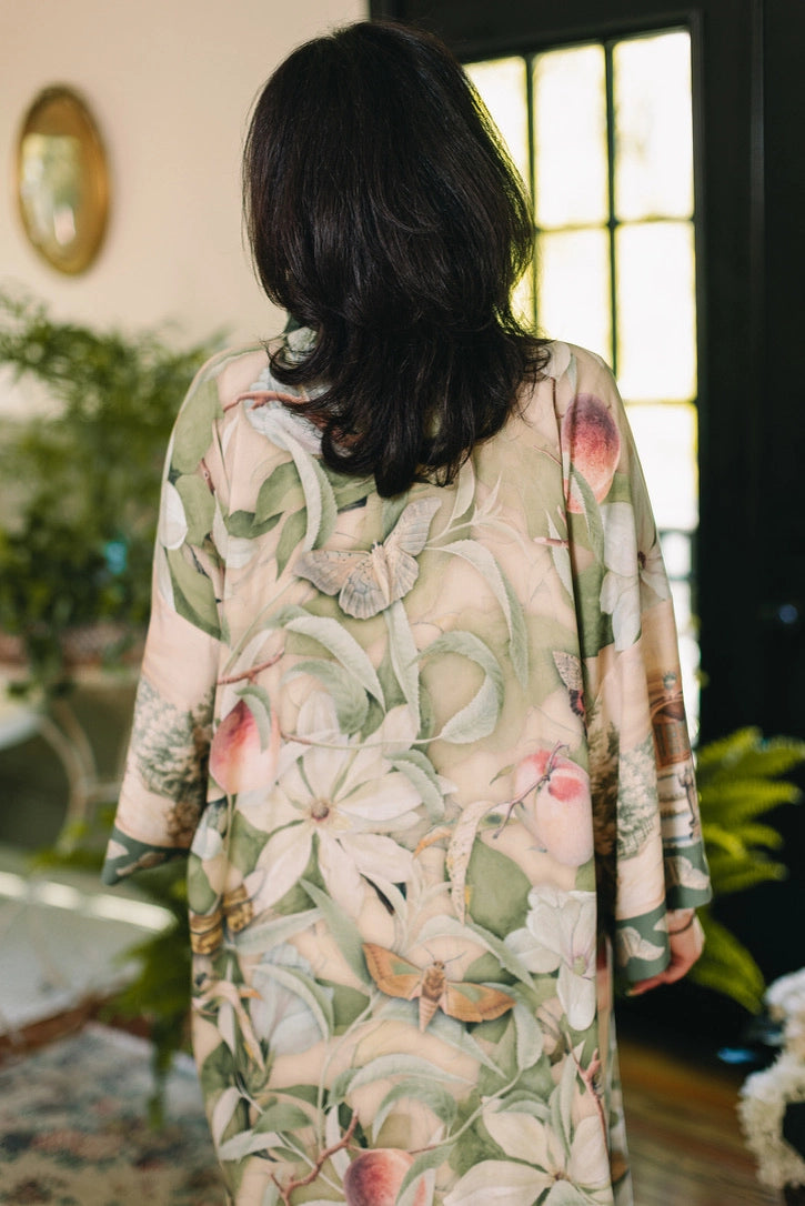 Fleur De Soleil Opera Duster Kimono Robe w/ Florals Pre-Order March 2026