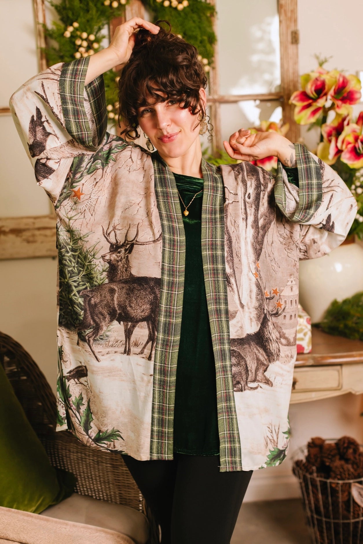 Winter Wish Christmas Matinée Duster Kimono Pre-Order Ships September 2025