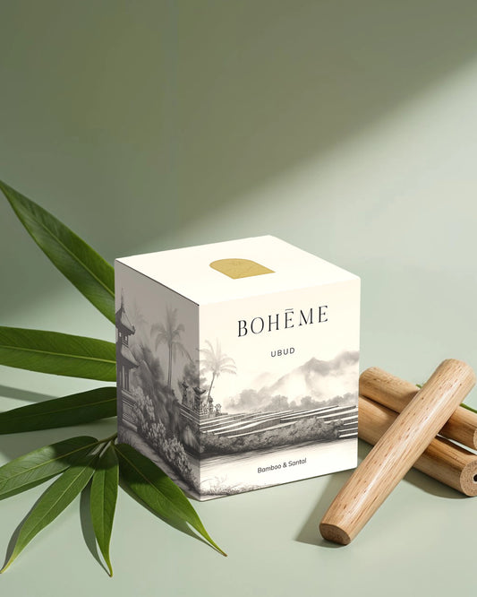 Boħeme Fragrance Collection - Ubud Candle - Bamboo, Coconut & Sandalwood