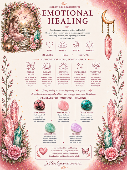 Emotional Healing Gemstone Bracelet Stack