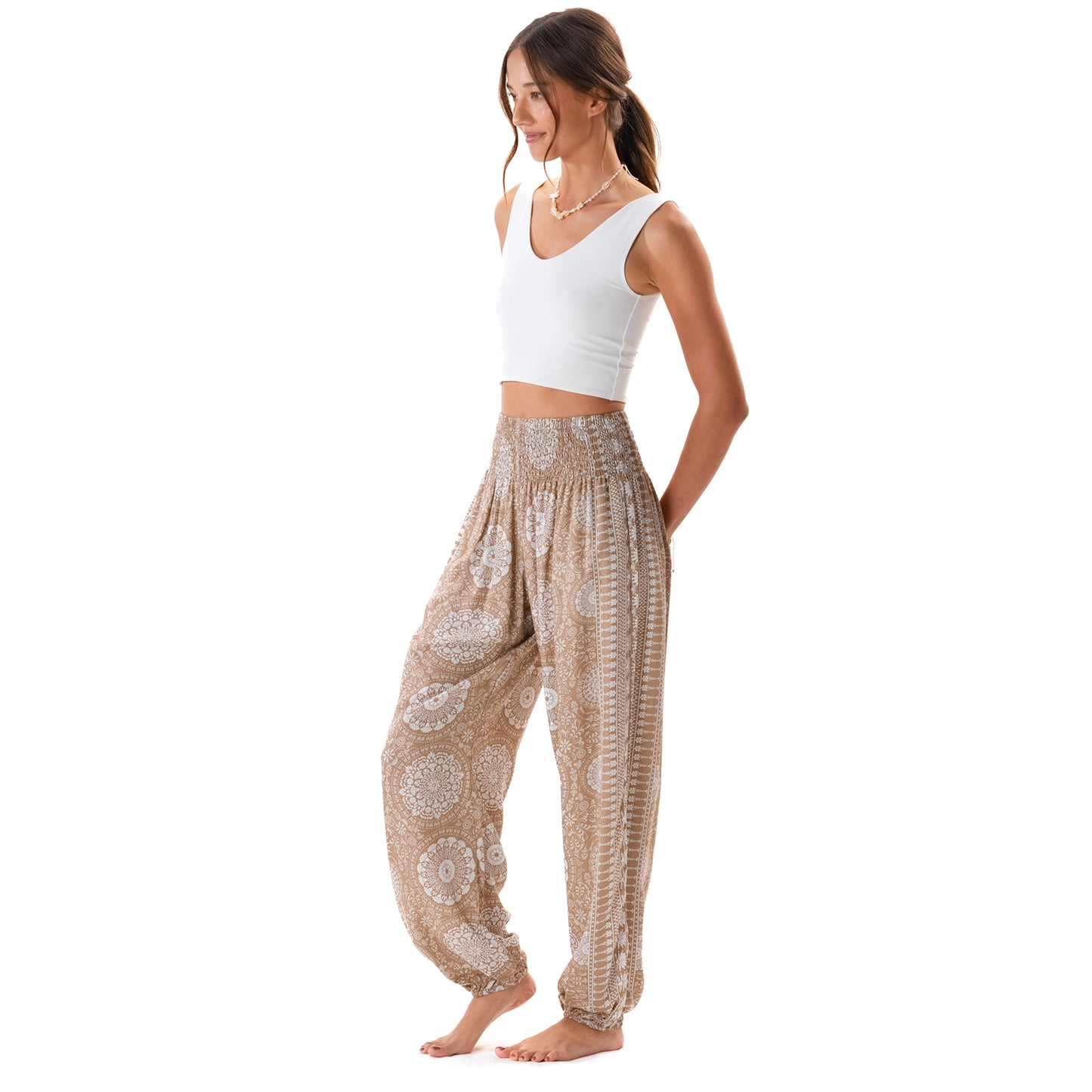 Desert Bloom Harem Pants with Pockets