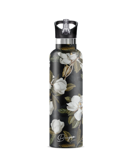 Magnolia Dark Garden Insulated Water Bottle