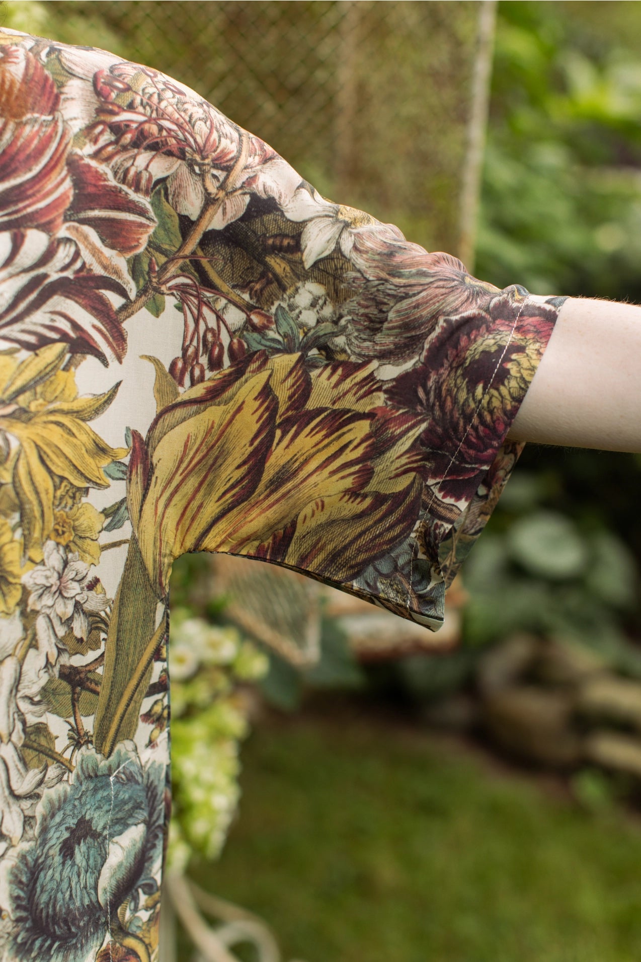 Love Grows Wild Tee Luxe Bamboo Floral Tunic Shirt with Bees Pre-Order Ship Aug 30th