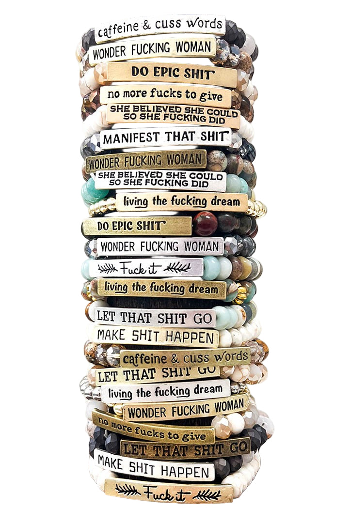 Sassy Mantra Bracelet