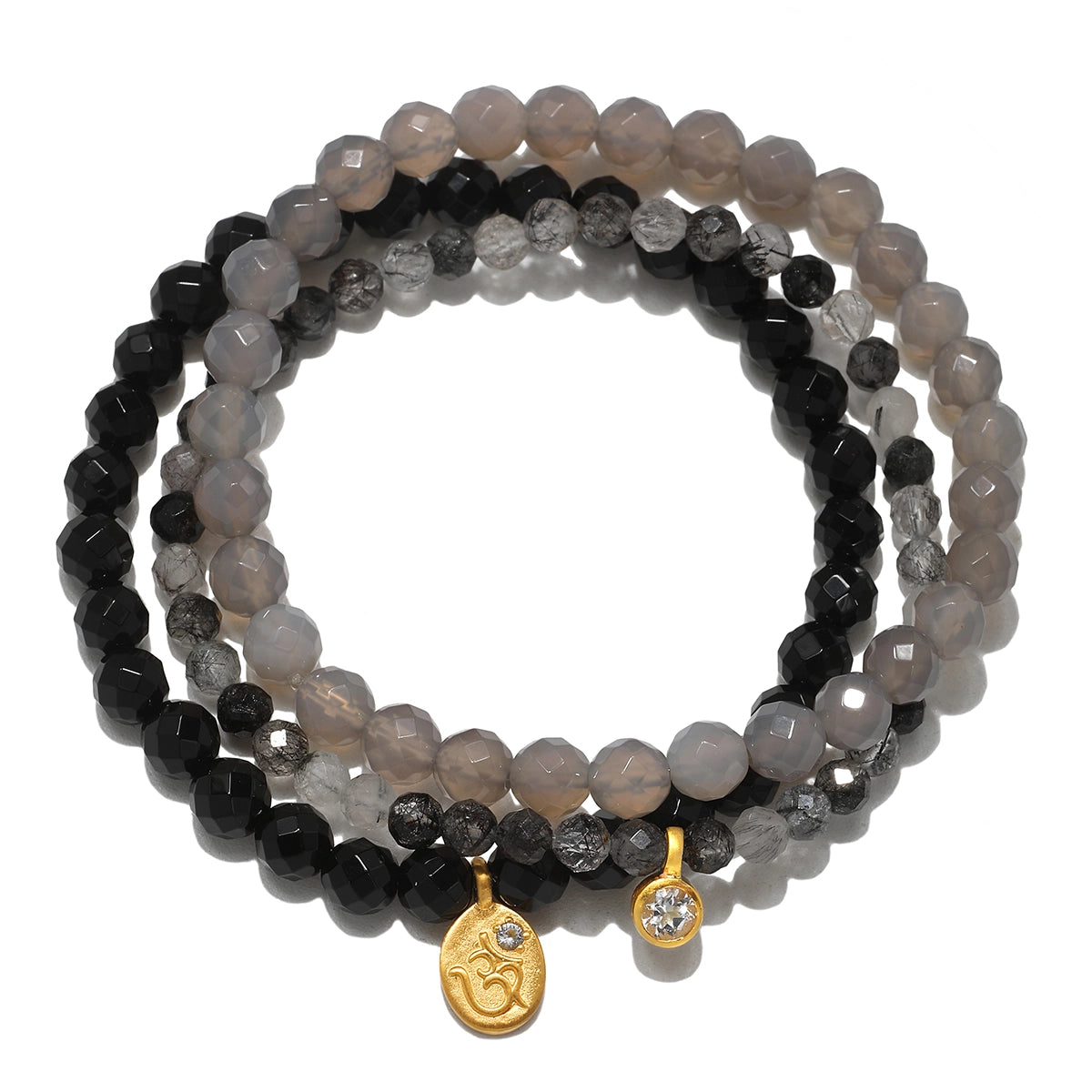 Manifest Fortune Gemstone Bracelet Trio