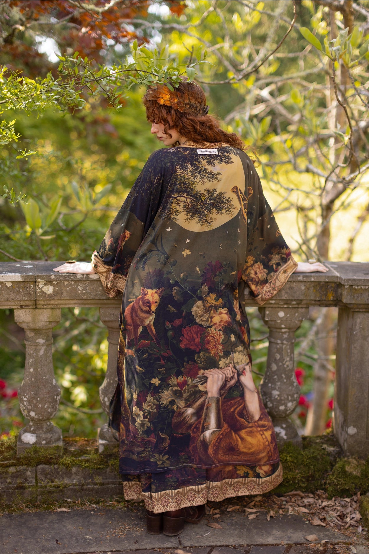 The Messenger Opera Duster Robe w/ Joan of Arc & Florals - Pre-Order Ships In September