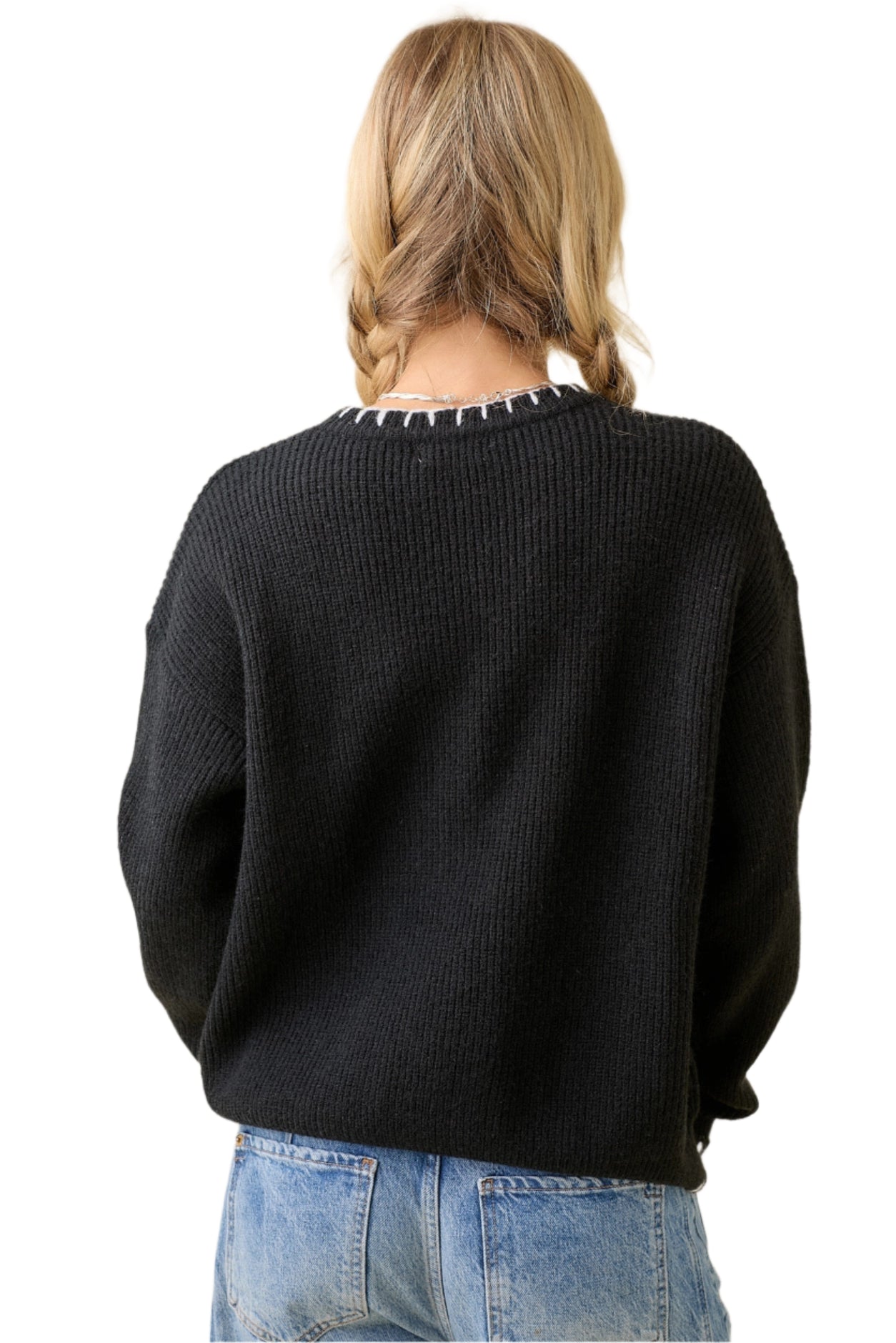 BOO Round Neck Oversized Sweater - Pre Order - Ships Oct 3rd