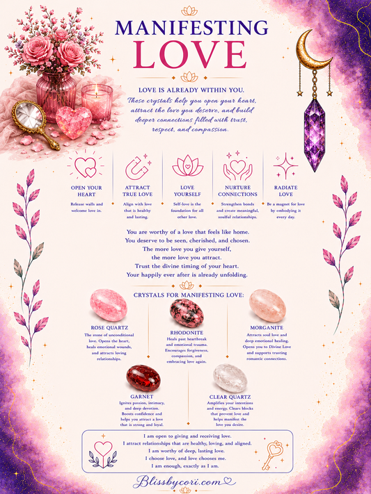 Manifesting Love Gemstone Bracelet Stack