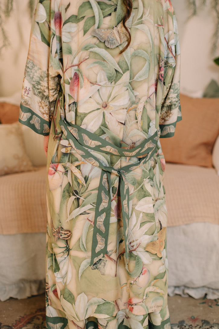 Fleur De Soleil Opera Duster Kimono Robe w/ Florals Pre-Order March 2026