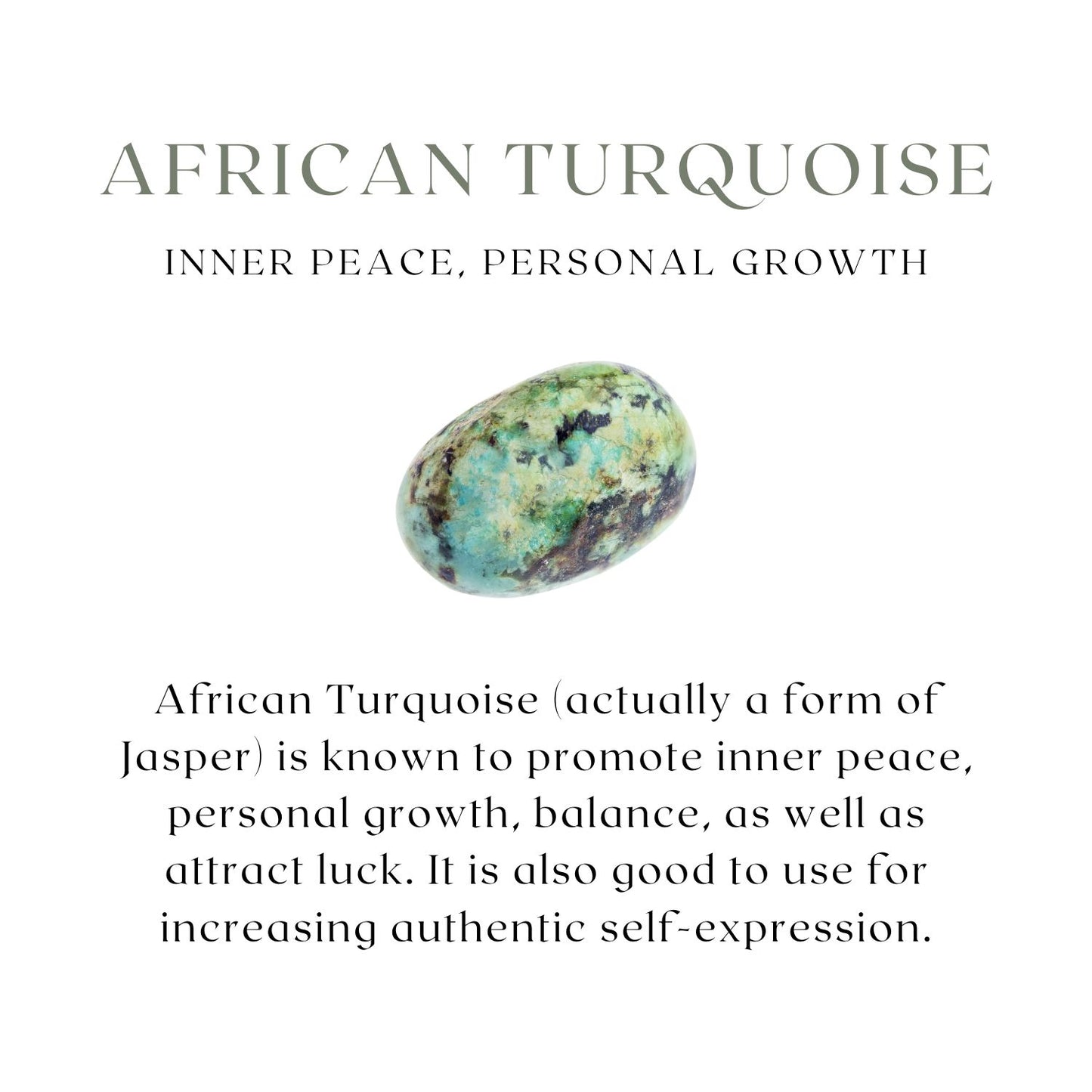 Picture Jasper & African Turquoise Gemstone Bracelet Stack