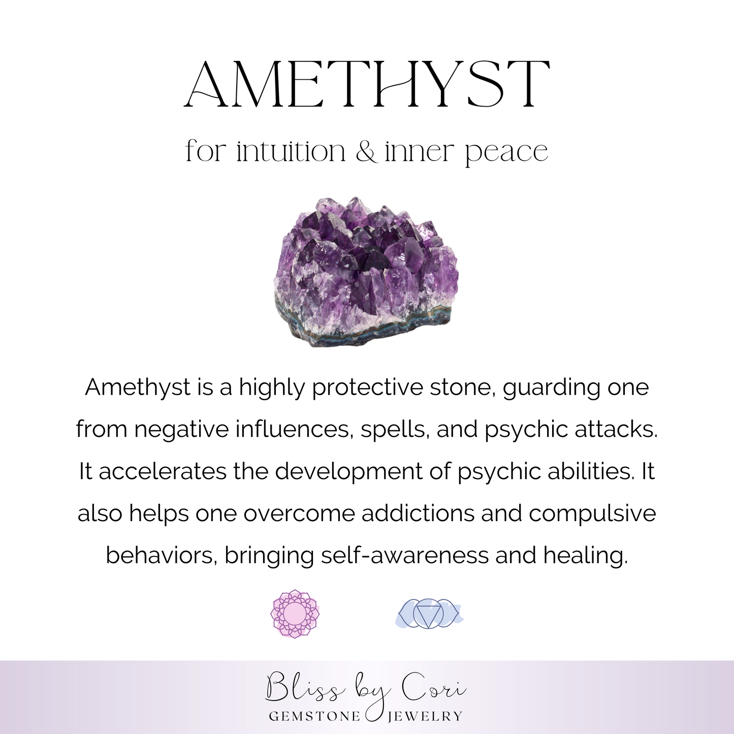 Amethyst Sobriety/Recovery/Serenity Prayer Beaded Gemstone Bracelets