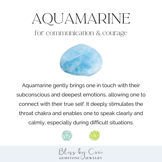 Aquamarine Beaded Gemstone Bracelets