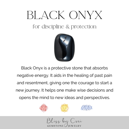 Onyx Spike Beaded Bracelet