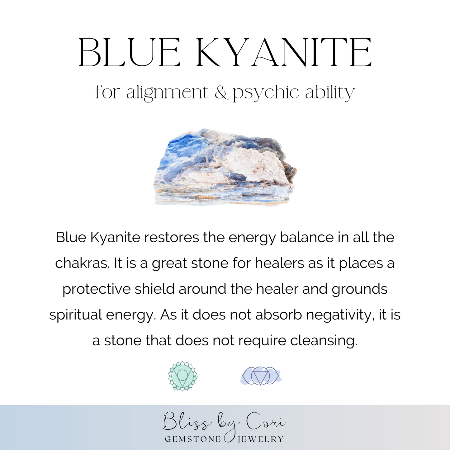 Blue Kyanite & Diamond Beaded Bracelet