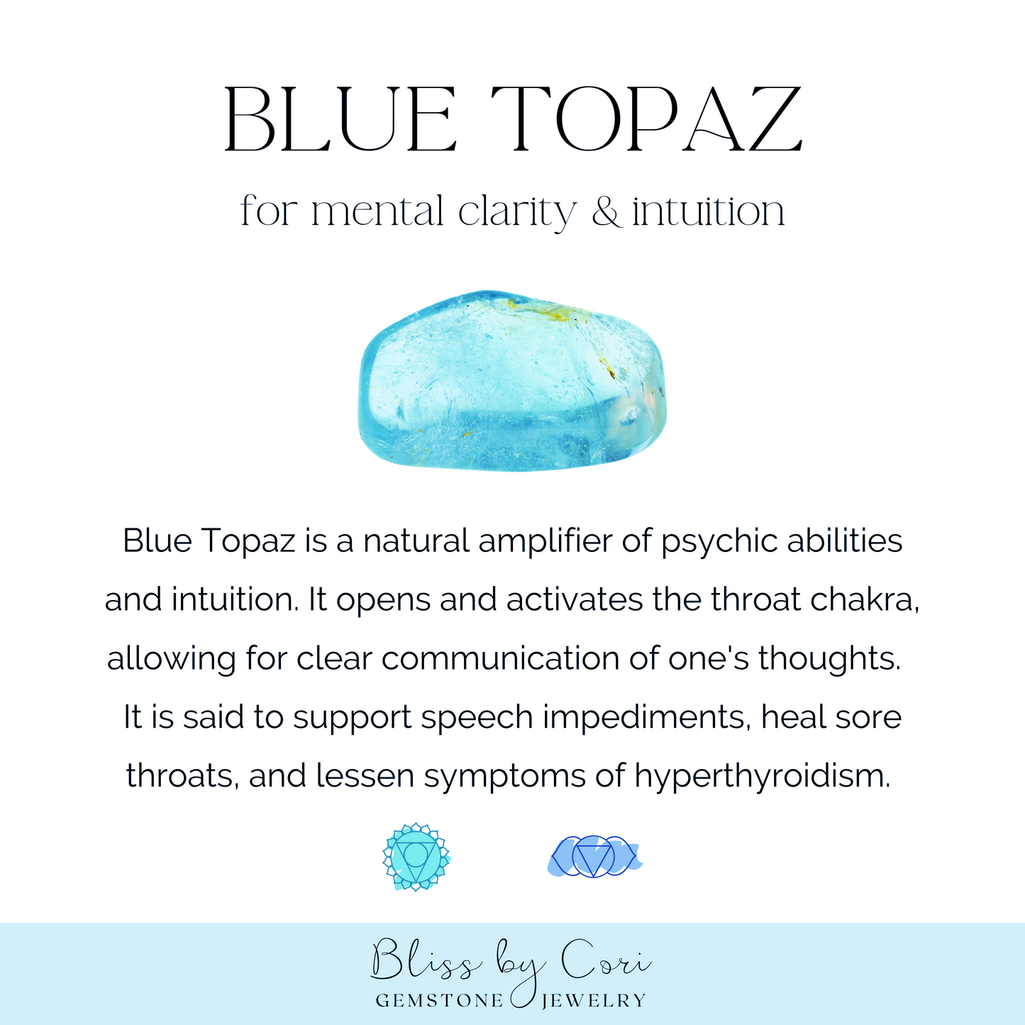 Swiss Blue Topaz Beaded Bracelet Paired With A Sterling SIlver Natural Blue Topaz Bead