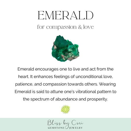 6mm Columbian Emerald Beaded Gemstone Bracelet w/Lotus Flower Charm