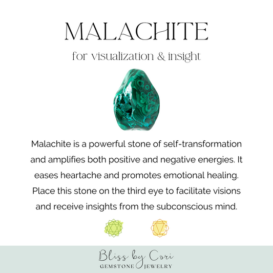 Malachite Unisex Reiki Healing Beaded Gemstone Bracelet