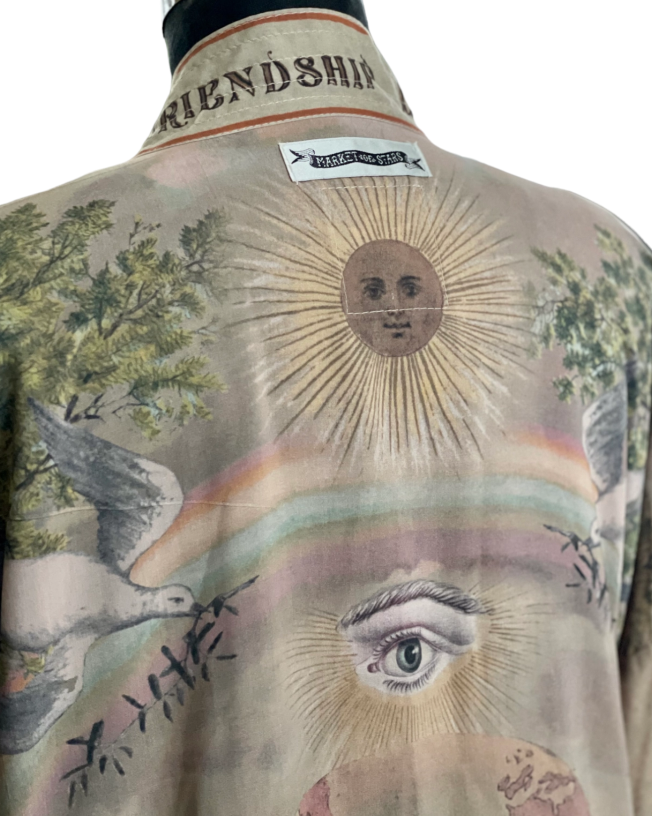 Friendship Love and Truth Vintage Wash (Cropped Length) Kimono