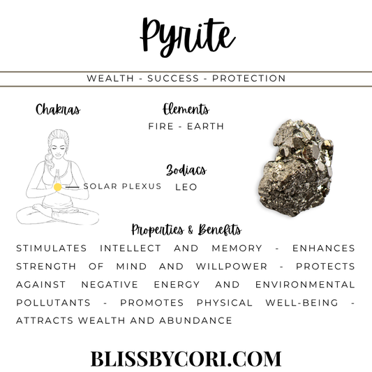 Pyrite Faceted Bead & Gold Clover Necklace