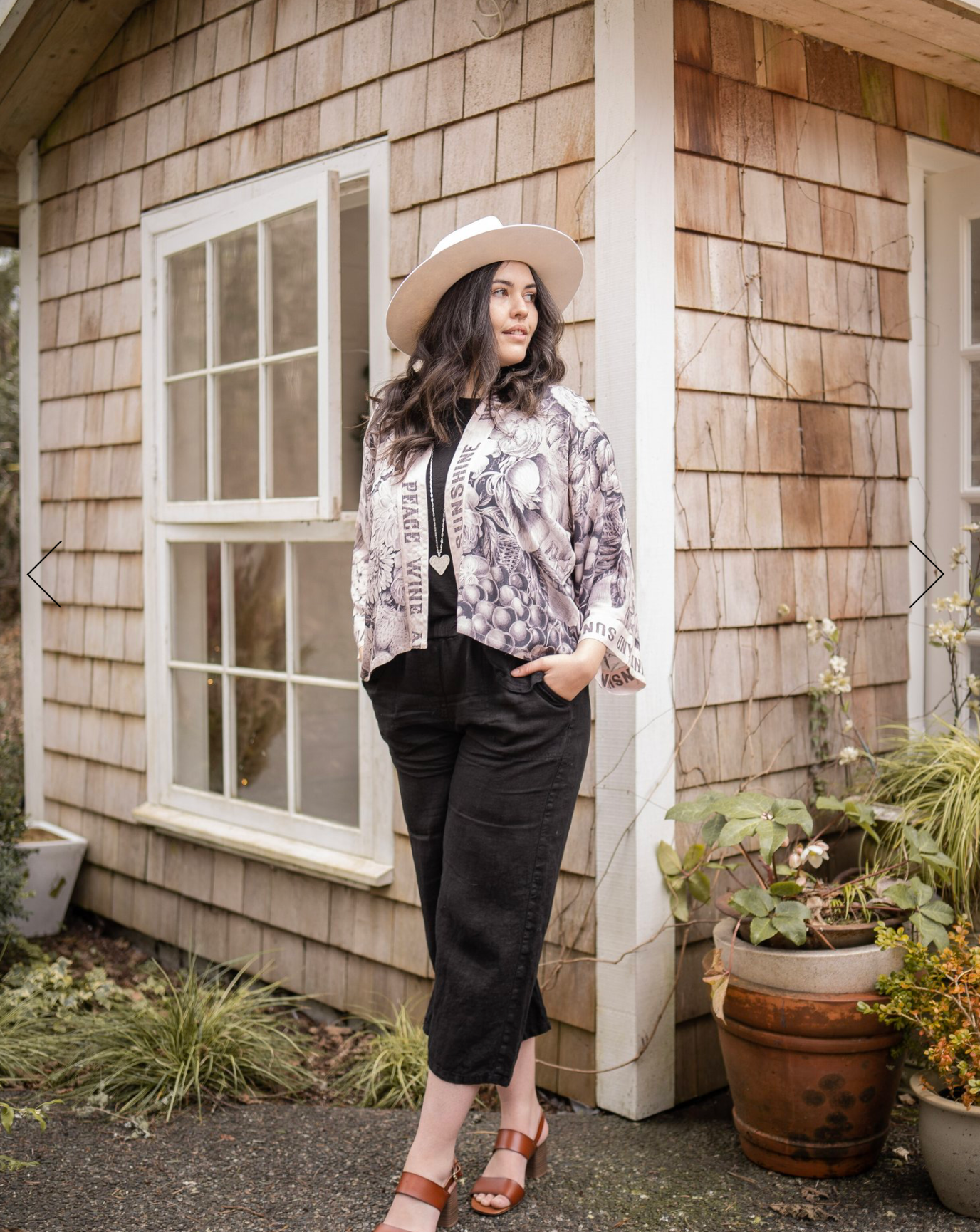 Peace Wine And Sunshine Cropped Bamboo Kimono Cardigan Pre-Order Ships October 2025