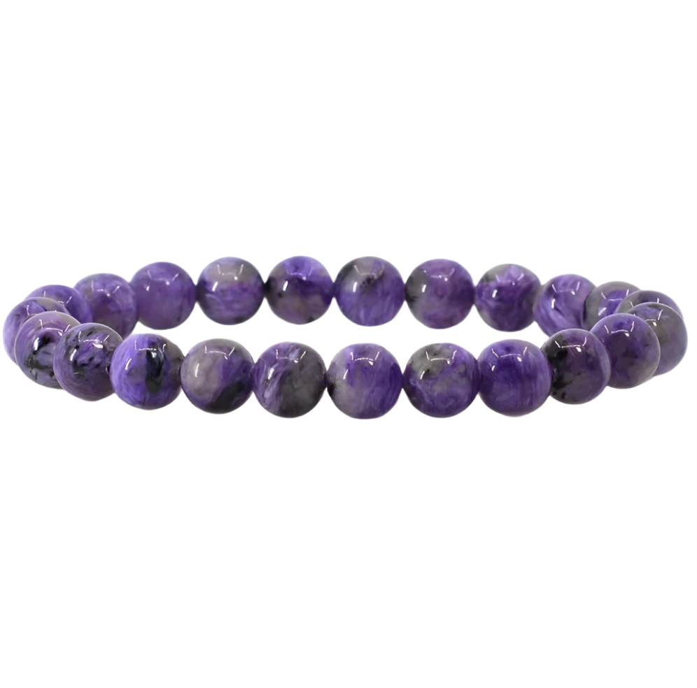 Russian Charoite Beaded Bracelet