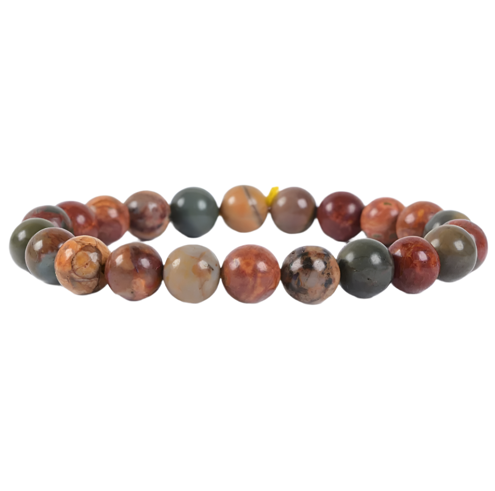 Picasso Jasper Beaded Bracelet