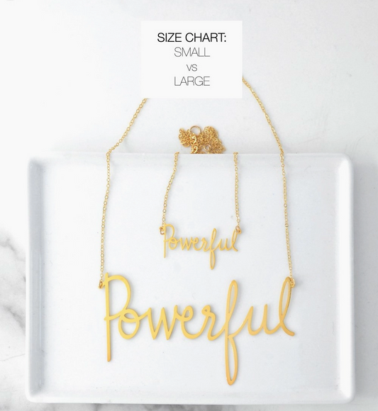 "Brave" Empowerment Necklace