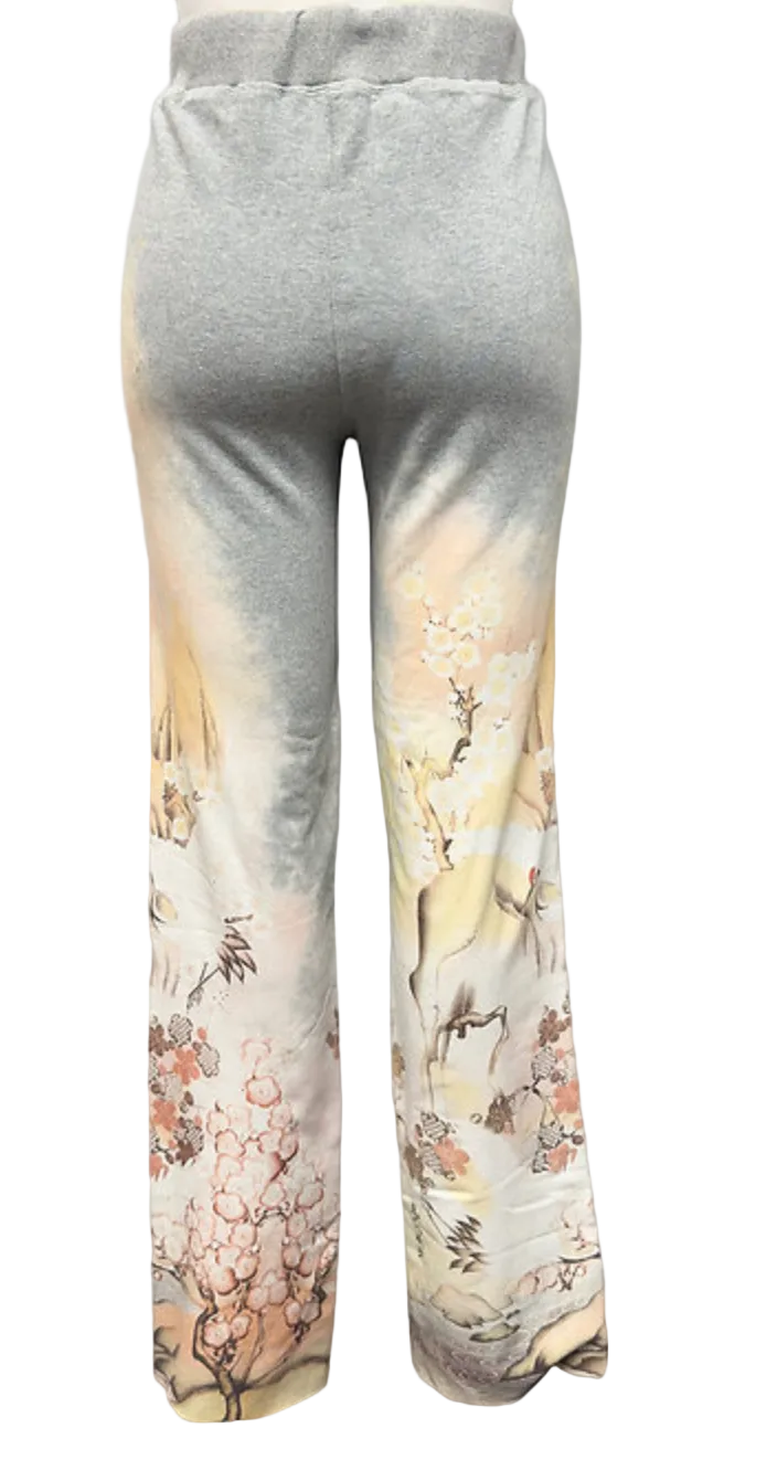 Paparazzi by Biz - Stretch FT Crane Print Lounge Pant