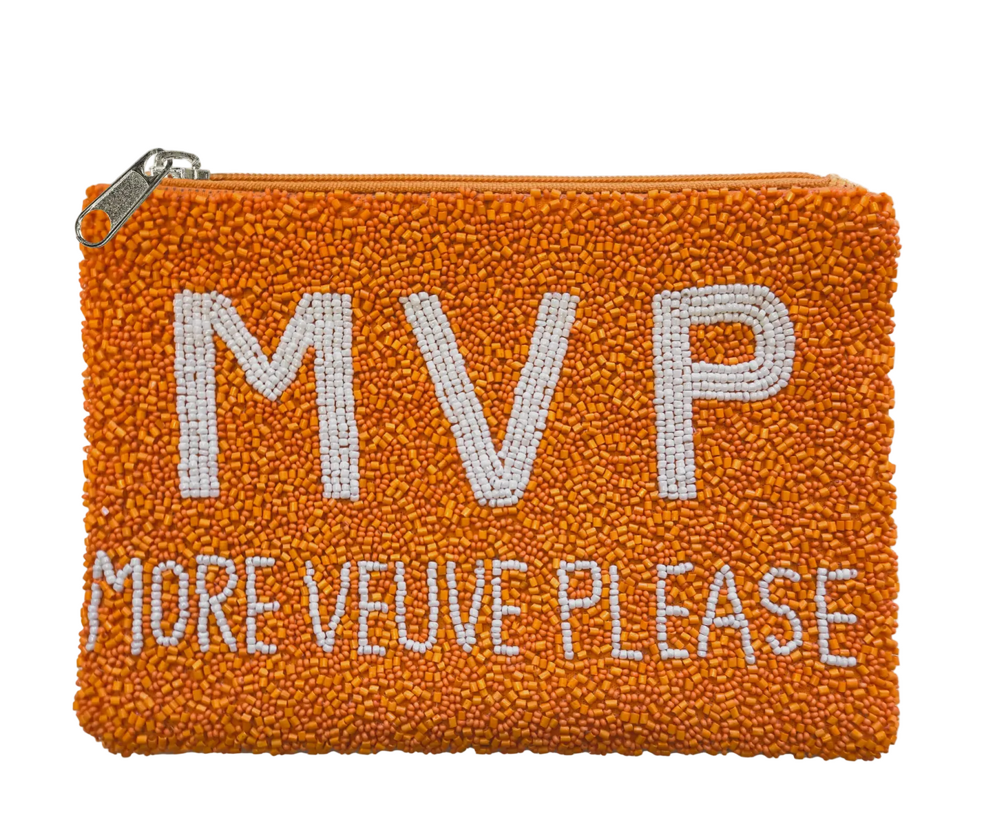 MVP - More Veuve Please Beaded Clutch