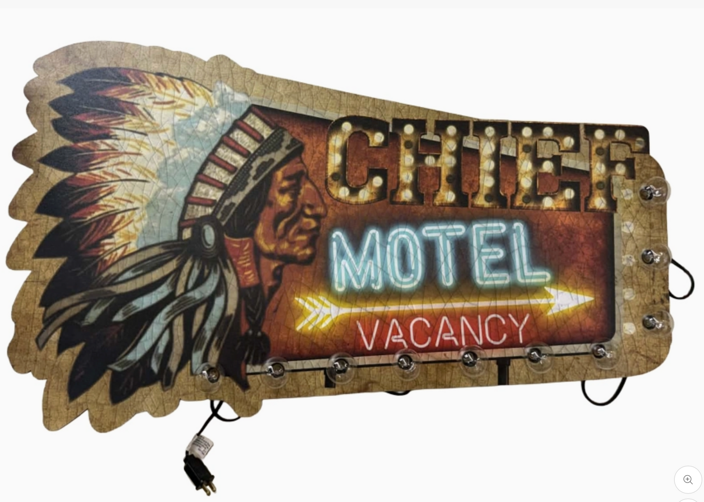 Chief Motel - Handmade Lighted Artwork